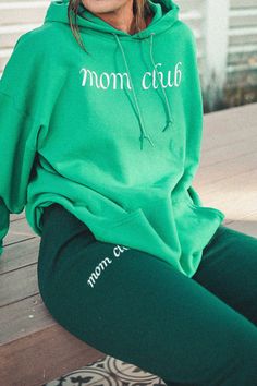 Mom Club cursive green sweatpants. Pairs perfectly with our mom club green sweatpants. Runs TTS so please size up for an oversized fit. Trendy Green Sweatpants For Winter, Trendy Green Winter Sweatpants, Green Letter Print Bottoms For Spring, Green Bottoms With Letter Print For Spring, Trendy Green Relaxed Fit Sweatpants, Green Letter Print Cotton Sweatpants, Casual Green Sweatpants With Letter Print, Green Cotton Sweatpants With Letter Print, Green Sporty Sweatpants With Letter Print