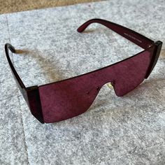 Brand New, No Damage Red Tinted Sunglasses, Red Glass Sunglasses With Uv Protection, Red Rectangular Sunglasses With Tinted Lenses, Red Polarized Polycarbonate Sunglasses, Red Anti-reflective Polycarbonate Sunglasses, Glasses Accessories, Sunnies, Womens Sizes, Women Accessories