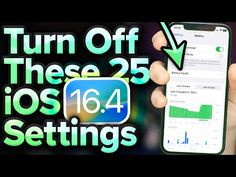 someone holding an iphone with the text turn off these 25 apps settings