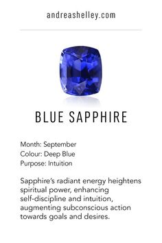 Meaning Of Sapphire Stones, Saphire Blue Crystal Meaning, Blue Sapphire Tattoo, Blue Sapphire Crystal Meaning, Blue Sapphire Meaning, Sapphire Colors Stones, Sapphire Symbolism, Monthly Birthstones, Sapphire Tattoo