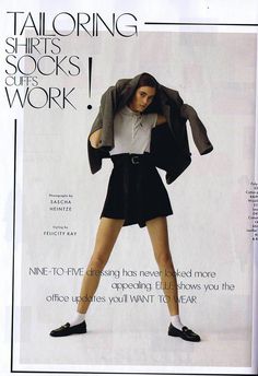 Vu dans ELLE UK - Septembre 2017 - le short en crêpe noir IKKS Women #WomensFashion #AW17 17 Magazine, Brand Identity Design Logo Inspiration, Fashion Campaign, Look Rock, Identity Design Logo, Short Fashion, Style Inspiration Winter, Work Wardrobe