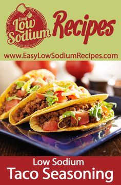 the taco seasoning menu for easy slow food