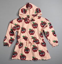 #hugolovestiki #apples #appleprint #hoodiedress #organic #organiccotton Apple Character, Hoodie Sweatshirt Dress, Hoodie Sweater Dress, Apple Dress, Pink Apple, Dress Picture, Childrens Fashion, Sweatshirt Dress, Dress Pink