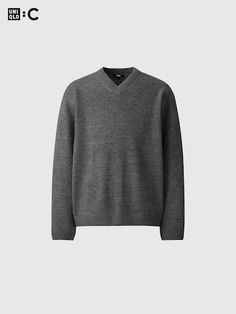 - Loose, oversized boxy silhouette
- Thick ribbing and shallow neckline for a casual look

- The images shown may include colors that are not available.

Product ID: 471749 Uniqlo Store, Styling Ideas, V Neck Sweater, Uniqlo, Colorful Sweaters, Vneck Sweater, Neck Sweater, Casual Looks, Not Available