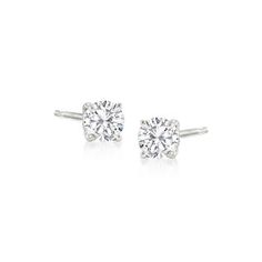 Ross-Simons - .20 ct. t.w. Diamond Stud Earrings in 14kt White Gold. There's profound beauty in tradition. Classically styled and sized right for every day, these stud earrings feature .20 ct. t.w. of round brilliant-cut diamonds set in 14kt white gold. Post/clutch, diamond stud earrings. Diamond birthstones are the perfect gift for April birthdays. Classic Diamond Earrings With Matching Pair, Classic White Diamond Earrings With Vs Clarity, Classic White Diamond Earrings Vs Clarity, Classic Round Cut Diamond Earrings Vs Clarity, Classic Round Cut Vs Clarity Diamond Earrings, Classic Diamond White Earrings With Diamond Accents, Classic White Gold Diamond Earrings Vs Clarity, Classic Wedding Diamond Earrings With Vs Clarity, Classic Wedding Diamond Earrings Vs Clarity