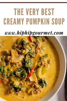 the very best creamy pumpkin soup recipe