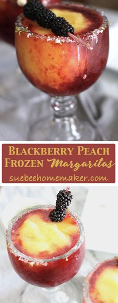 Hot Weather Drinks, Blackberry Peach, Frozen Margarita, Frozen Margaritas, Boozy Drinks, Alcohol Drink Recipes, Frozen Fruit, Frozen Drinks, Drinks Alcohol Recipes