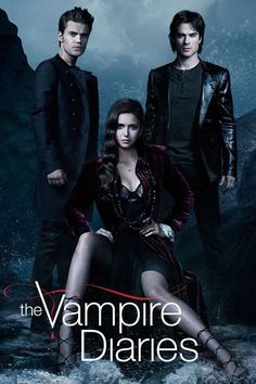 the vampire diaries poster with three people