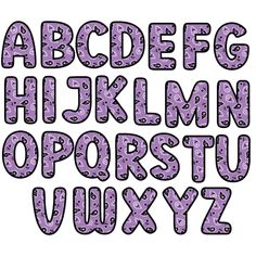 purple leopard print alphabet letters and numbers