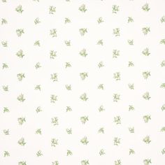 a white wallpaper with green leaves on the top and bottom part of it's surface