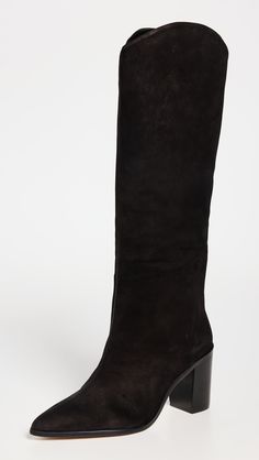 Schutz Maryana Block Boots | Shopbop Block Boots, Holiday Boots, Leontine Linens, Womens Holiday Fashion, Holiday Capsule Wardrobe, Holiday Party Attire, Wood Heel, Heel Caps, Rubber Heels