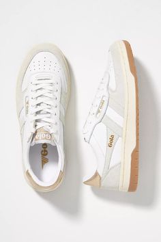 Gola x Anthropologie Hawk Sneakers | Anthropologie Suede Trainers, Fancy Shoes, Everyday Shoes, Tie Styles, Retro Sneakers, White Sneakers, Shoe Shop, Sport Fashion