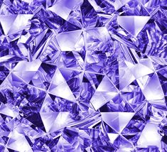 many purple diamonds are scattered together