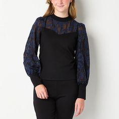 Features: Lace BackClosure Type: Loop & ButtonFit: Regular FitNeckline: Mock NeckSleeve Length: Long SleeveSleeve Style: Lace SleeveApparel Length: 21.87 InchesFiber Content: 67% Rayon, 28% Nylon, 5% SpandexFabric Description: LaceLining Material: Cotton, PolyesterCollar: Mandarin CollarCare: Machine Wash, Line DryMaterial: PolyesterCountry of Origin: Imported Lace Blouse Long Sleeve, Mock Neck Long Sleeve, Lace Back, Lace Blouse, Blue Blouse, Long Sleeve Lace, Mock Neck, Shirts Tops, Blouses For Women