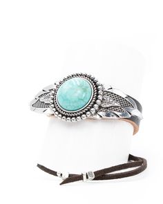 Adjustable Turquoise Cuff Bracelet With Concho, Adjustable Turquoise Leather Bracelet With Concho, Western Cuff Bracelet, Cuffs Bracelets, Dream Bracelet, Moon Ring, Western Jewelry, To Heaven, Leather Cuffs