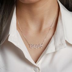 "The Personalised Sterling Silver Birth flower Necklace is a modern design of delicate flower charms which represent your family and friends. A perfectly unique gift for the most special person in your life to cherish forever. ► PRODUCT INFORMATION * Material: High Quality Solid 925 Sterling Silver * Finishing: Silver, Gold or Rose Gold. * Up to 5 birth flowers * All of our jewelry are handmade from scratch and packaged with care in our workshop. ► HOW TO ORDER & ADD PERSONALIZATION * Select you Flower Birth Month, Birth Flower Bracelet, Grandmother Jewelry, Grandma Necklace, Birth Flower Necklace, Mother Necklace, Necklace Mom, Mother Jewelry, Special Flowers