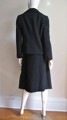 Christian Dior 1950s Dress and Jacket For Sale at 1stDibs | 1950s dior dresses, dior buttons, dior jet Elegant Formal Wool Skirt Suit, Elegant Wool Skirt Suit For Formal Occasions, Classic Black Business Skirt Suit, Classic Black Skirt Suit For Business, Classic Black Skirt Suit For Semi-formal Occasions, Elegant Black Skirt Suit For Evening, Black Skirt Suit For Fall Semi-formal Events, Black Skirt Suit For Semi-formal Fall Events, Black Skirt Suit For Semi-formal Fall Occasions