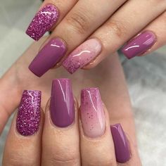 Bad Nails, Nails With Glitter, Nail Shimmer, Long Nail Designs, Stiletto Nails Designs, Pink Nail