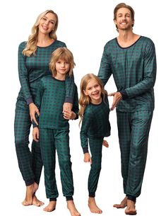 PRICES MAY VARY. 95% Polyester,5% Spande Imported Pull On closure Hand Wash Only 🎅Soft MATERIAL🎄 Ekouaer Christmas Pajamas for Family made of stretchy and comfortable fabric, superbly lightweight, breathable, keep you easeful while sleeping at night, provide your family with comfort 🎅 Buffalo Plaid Pajamas🎄 Matching family christmas pajamas is designed with classic and fashion Buffalo Plaid, classic styles that never go out of style. It is great family sleepwear and loungerwear for spring fa Comfortable Green Sleepwear For Home, Comfortable Green Pajama Party Sets, Comfortable Green Sets For Pajama Party, Green Stretch Sleepwear For Loungewear, Green Stretch Cotton Sleepwear, Green Stretch Sleepwear For Lounging, Matching Relaxed Fit Loungewear Sets, Relaxed Fit Matching Loungewear Sets, Family Matching Fitted Long Sleeve Sets