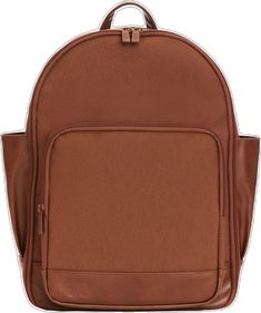 Modern Everyday Backpack With Pockets, Commuting Backpack With Pockets, Modern Backpack With Pockets, Modern School Backpack With Pockets, Brown Everyday Backpack With Functional Pockets, Classic Backpack With Functional Pockets For Commuting, Modern Commuting Backpack With Pockets, Modern Backpack With Luggage Sleeve For Back To School, Functional Leather Backpack For Commuting And Back To School