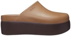 Spring Brown Clogs With Textured Sole, Brown Platform Slides With Round Toe, Trendy Leather Slides With Round Toe, Modern Slip-on Slides, Casual Leather Platform Slides, Casual Leather Clogs With Textured Sole, Casual Leather Slides With Textured Sole, Modern Synthetic Clogs With Textured Sole, Trendy Brown Leather Mules