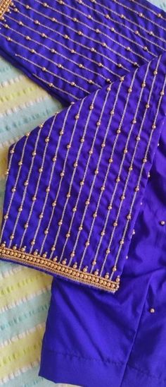 Maggam Work Hands Design, Blouse Hand Aari Work Designs, Straight Line Aari Work Blouse, Aari Work Blouse Sleeve Designs, Sleeves Aari Work Design, 1000 Range Aari Work Blouse, Aari Work Hand Design Simple, Aari Sleeve Designs, Aari Sleeve Designs For Blouse