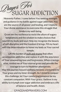 Want to combat sugar addiction with God’s guidance? Use this prayer to seek His support, discipline, and healing in your journey toward healthier eating habits. Find more prayers for overcoming sugar addiction at Grace and Prayers. Prayers For Food, Healthier Eating Habits, Healing Prayer, Short Prayers, Healing Touch, Bible Study Lessons, Healthier Eating, Supportive Friends, Feeling Trapped