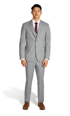 Heather Grey Notch Lapel Performance Suit | Friar Tux Classic Michael Kors Business Suits, Fitted Michael Kors Blazer For Business, Michael Kors Fitted Business Blazer, Michael Kors Fitted Blazer For Business, Michael Kors Fitted Classic Blazer, Michael Kors Classic Fitted Blazer, Michael Kors Formal Suits With Notch Lapel, Michael Kors Notch Lapel Suits For Formal Occasions, Michael Kors Fitted Suits For Formal Occasions