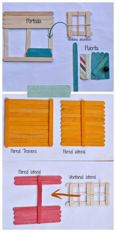 the instructions for how to make popsicle clothes pins