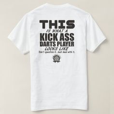 #funny - #Deal With It Darts Shirt White Relaxed Fit T-shirt For Fans, Pre-shrunk White Print T-shirt For Streetwear, Relaxed Fit Graphic T-shirt For Fan Merchandise, White Print Cotton T-shirt For Fan Merchandise, Pre-shrunk White Ring-spun Cotton T-shirt, White Pre-shrunk Ring-spun Cotton T-shirt, Darts Board, Funny Photos Ideas, Dart Shirts