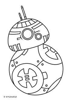 a star wars coloring page with an image of a bbg character in the background