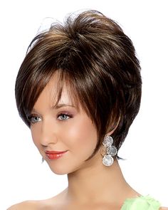 TressAllure Wigs Kaylee - ElegantWigs.com Black Hair Wigs, Full Bangs, Hairstyle Trends, Madison Avenue, Short Wigs, Cortes De Cabello, Short Hair Cuts For Women, Short Cuts