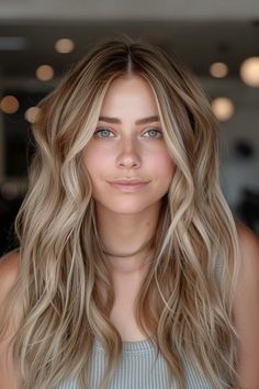 45 Divine Dirty Blonde Hair Color Ideas That Are Totally On-Trend Soft Summer Color Palette Hair Blonde, Hair Color Short Hair Highlights, Dishwater Blonde Hair Natural, Warm Bronde Balayage With Money Piece, Dark Blonde With Light Blonde Highlights, Teddy Bronde Haircolor, Blonde Messy Hair, Wheat Blonde Hair, Dirty Blonde Hair With Lowlights