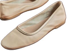 Elegant Summer Slip-on Ballet Flats, Elegant Slip-on Summer Ballet Flats, Elegant Slip-on Ballet Flats For Summer, Elegant Everyday Ballet Flats, Elegant Ballet Flats For Everyday, Chic Everyday Ballet Flats, Elegant Beige Square Toe Flats, Elegant Everyday Ballet Flats With Flat Heel, Elegant Everyday Ballet Flats With Closed Toe