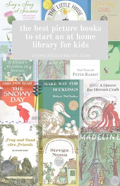 the best picture books to start an at home library for kids, including children's books