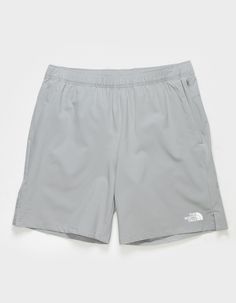 The North Face Wander Shorts. Logo On Left Leg. Hidden Zip Pocket Side Seam. Elastic Waistband. Approx. Inseam: 9". 86% Polyester 14% Elastane. Machine Wash. Imported. Guy Shorts, Christmas Shorts, Air Dior, Spooky Basket, Shorts Logo, Light Grey Leggings, North Face Brand, North Face Shorts, Street Style Outfits Men