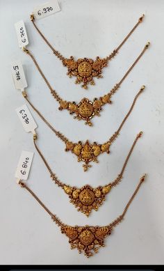 Gold Necklace Temple Jewellery, Baby Necklace Gold Indian, Nakshi Necklace Designs, Short Necklace Gold Indian, Nakshi Necklace, Small Necklaces, Baby Jewelry Gold, Temple Necklace