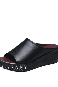 Lasaky - Stylish Outdoor Flip-Flops with Durable Cushioned Soles and Comfortable Fish Mouth Design.