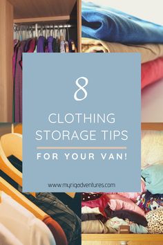 a closet filled with clothes and other items that are on top of each other,