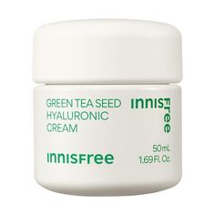 A Daily Moisturizing Cream With Green Tea, Hyaluronic Acid, And Squalane To Help Deeply Hydrate And Strengthen Skin's Moisture Barrier. Innisfree Skincare, Best Korean Moisturizer, Green Tea Moisturizer, Hyaluronic Acid Cream, Innisfree Green Tea, Moisturizer For Oily Skin, Hydrating Moisturizer, Oily Skin Care, Hydrating Cream