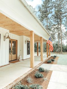 the instagram page shows an american flag on the porch