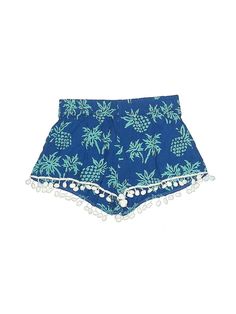 LJC Designs Shorts Size: Small Bottoms - used. 100% RAYON, Print | LJC Designs Shorts: Blue Print Bottoms - Size Small Blue Bottoms For Beach Season Vacation, Blue Summer Bottoms For Vacation, Short Beach Pants For Beach Season, Short Cotton Bottoms For Vacation, Blue Casual Shorts For Vacation, Casual Blue Shorts For Vacation, Blue Cotton Beach Pants, Cotton Vacation Shorts, Blue Summer Pants For Beach