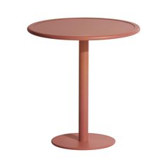 Week-End Bistro Table: Round + Terracotta Red Week, Epoxy Paint, Bistro Style, Style Table, Portable Lamps, Bistro Table, Square Tables, Pastel Green, Pearl Grey