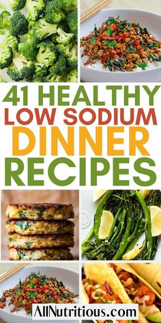 Cut down on the sodium with this list featuring the best dinner recipes for weeknight meals. Dive into delectable main meals & side dish ideas that are kind to your heart and waistline. Achieve your health goals and upgrade your healthy meal plan without compromising taste. Low Sodium Paleo Recipes, Low Sodium Side Dishes Healthy, Cardiac Diet Food List, Low Sodium Sandwiches Lunches, Dash Diet Recipes Dinner Simple, Dash Diet Recipes Dinner Meal Ideas, Heart Burn Friendly Recipes, Low Sodium Sides, Low Potassium Recipes Meals