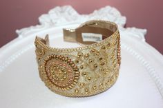 "Embellished Gold headband women 3.15\" Luxury hairband wedding headpiece baroque tiara head scarf shimmer festival head accessory Great for bridal, bridesmaids, festivals, proms, parties and other special events Very beautiful, comfy and easy to wear! Measures approx. - 3.15'' width [8 cm]  and 15'' lenght [38cm] Made by gorgeous embellished Gold ribbon The headband has a flexible and light structure designed by me, it is neither hard nor soft, it is not plastic and will not give headaches. Has Hairband Wedding, Floral Hairband, Festival Headpiece, Embellished Headband, Rhinestone Headpiece, Wedding Hairband, Headband Women, Embellished Headbands, Silver Headband