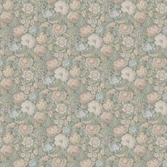 an old wallpaper with many flowers on it