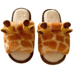 PRICES MAY VARY. COZY & FUZZY: Made of premium plush fabric. Soft, warm and lightweight. NON-SKID SOLES: The 0.8 inches thick padding soles make them very stable to walk in, and the PVC out-soles with waved texture offers you an anti-slip protection. MADE TO LAST: Solid thick bottoms and firm stitches make the slippers durable for long-term daily use. AESTHETIC DESIGN: Features a cartoon fluffy giraffe figure, a great gift for girl friend, wife, mother, daughter, sister, co-workers or your loved Giraffe Slippers, Cartoon Giraffe, Animal Slippers, Plush Slippers, Bedroom Slippers, Cute Slippers, Soft Slippers, Cute Giraffe, Fuzzy Slippers