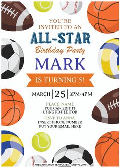 an all - star birthday party is on march 25th, and it's free to print