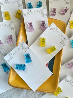 Aesthetic Jewelry that will remind you of Y2K. These gummy bear earrings are trendy and lightweight. Choose your favorite colorful stud earring for the perfect gift for her. Cool earrings that make a great tween girl gift to stay in style. These earrings are made of resin. The earring posts are hypoallergenic, which allow them to be perfect for most ears. Lightweight earrings that fit any style to add a splash of color. Details: 18mm Resin Gummy Bear Hypoallergenic Surgical Stud Choose Your Colo Gifts For Her Aesthetic, Bday Gifts For Her, Resin Gummy Bear, Ballerina Cookies, Colorful Stud Earrings, Gummy Bear Earrings, Trendy Stud Earrings, Cool Earrings, Cute Smiley Face