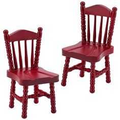 PRICES MAY VARY. Package Include: You will receive 2pcs vintage red miniature chair, the size is about 40mm/1.57" wide, 40mm/1.57" long, 76mm/2.99" high, lightweight and portable to carry, suitable for home and office decoration. Exquisite Design: the mini chair is exquisite in workmanship with vintage red color realistic details, strong sense of design, unique and beautiful appearance, a good choice for decorating the dollhouse and Christmas Decoration. Premium Material: Made of high quality wo Colonial Dollhouse Furniture, Tootsie Toy Dollhouse Furniture, Christmas Dollhouse, Home Decor Photography, Dollhouse Chair, Mini Chair, Tiny Furniture, Miniature Chair, Decor Photography